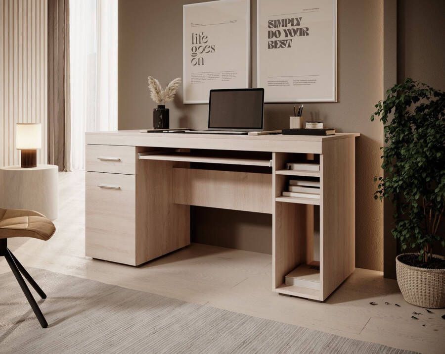 Meubella Bureau Acta Eiken 145 cm