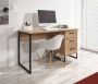 MEUBELLA Bureau Saturn Eiken Zwart 137 5 cm - Thumbnail 1