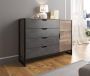 Meubella Dressoir Acasia Grijs Eiken 138 cm - Thumbnail 1