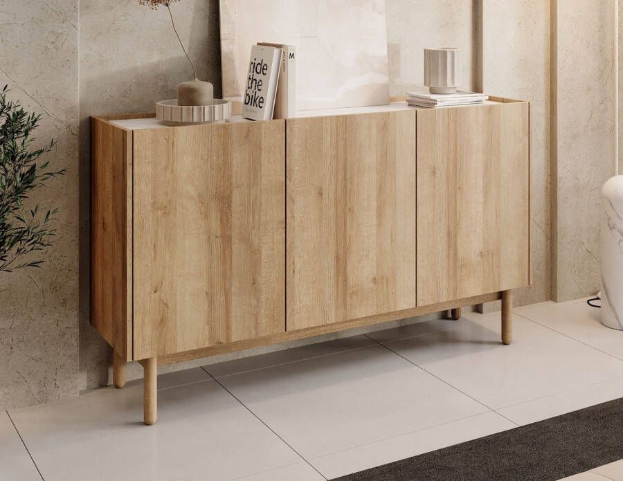 Meubella Dressoir Cayenne Eiken 144 cm Hoog