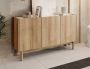 Meubella Dressoir Cayenne Eiken 144 cm Hoog - Thumbnail 1