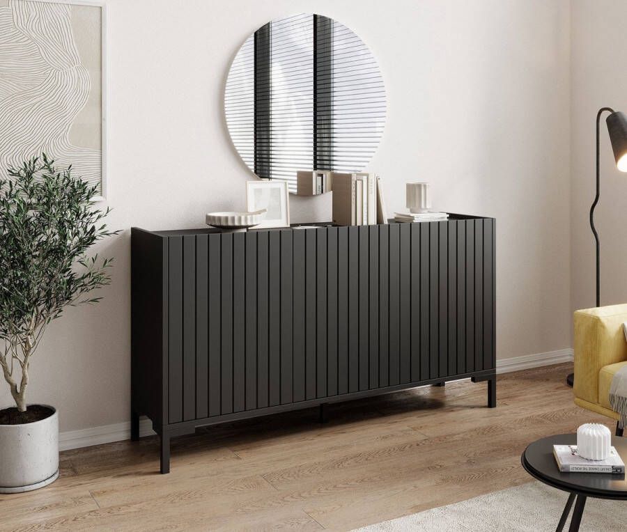 Meubella Dressoir Lemon Zwart 150 cm