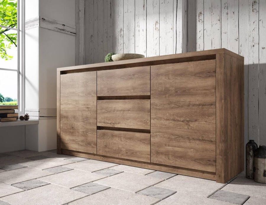 Meubella Dressoir Monaco Eiken 140 cm