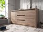 Meubella Dressoir Monaco Truffel eiken 140 cm - Thumbnail 1