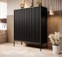 Meubella Dressoir Navil Zwart 104 cm Hoog - Thumbnail 1