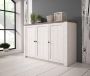 Meubella Dressoir Parello 4 Wit Eiken 130 cm - Thumbnail 1