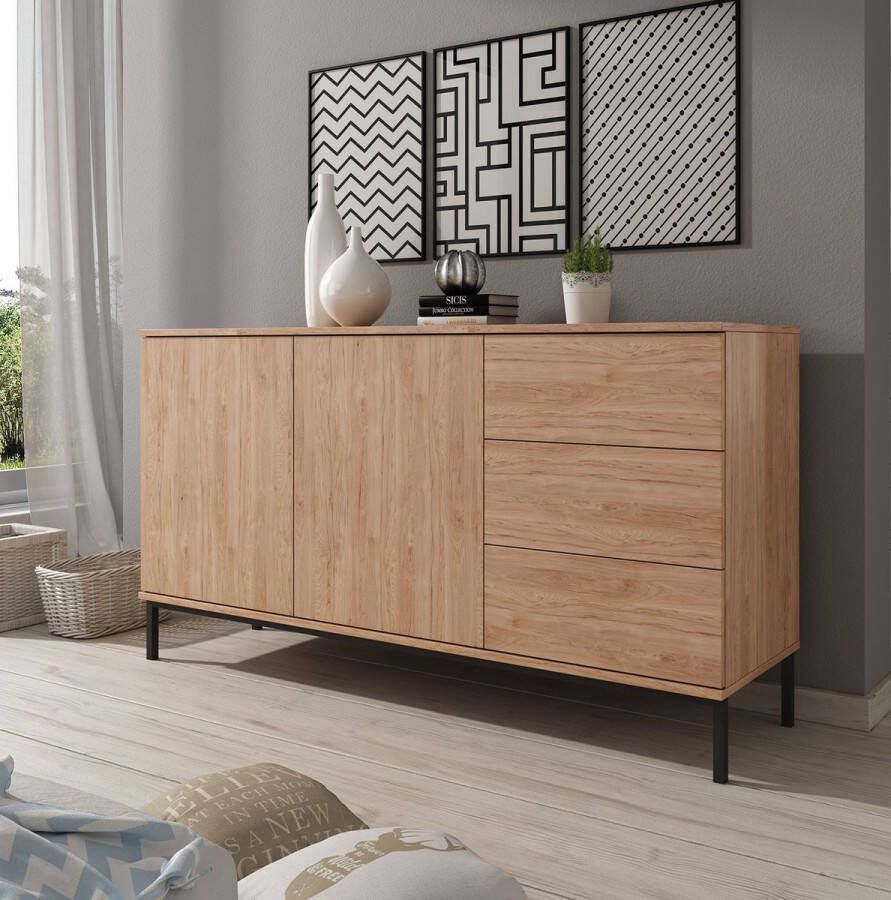 Meubella Dressoir Queen Eiken 150 cm