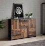 Meubella Dressoir Sahara 4 Old wood Grijs 114 cm - Thumbnail 1