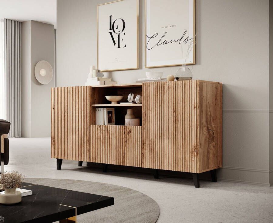 Meubella Dressoir Vintar Eiken 150 cm