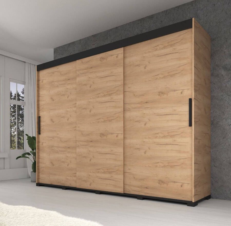 MEUBELLA Kledingkast Cairo Eiken 250 cm