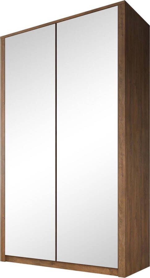 Meubella Kledingkast Malibu Eiken 113 cm Met spiegel