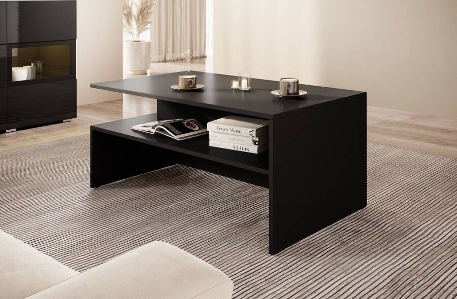 MEUBELLA Salontafel Antrix Zwart 100 cm