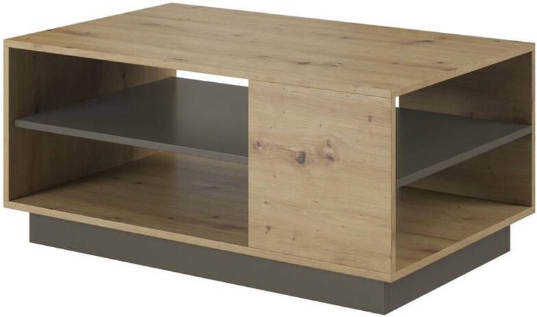 Meubella Salontafel Ashley Eiken Grijs 100 cm