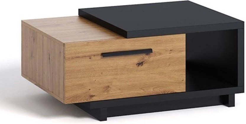 Meubella Salontafel Incala Eiken Zwart 90 cm
