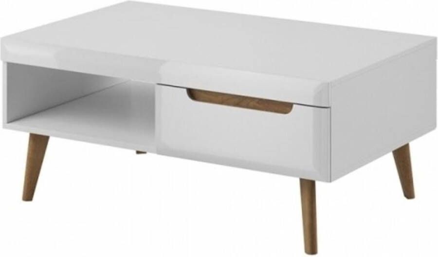 Meubella Salontafel Nebraska Wit Eiken 107 cm
