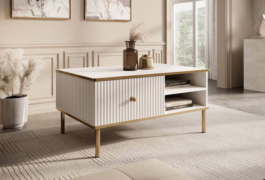 MEUBELLA Salontafel Vanty Wit 90 cm