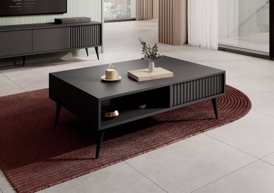 MEUBELLA Salontafel Winq Antraciet 102 cm