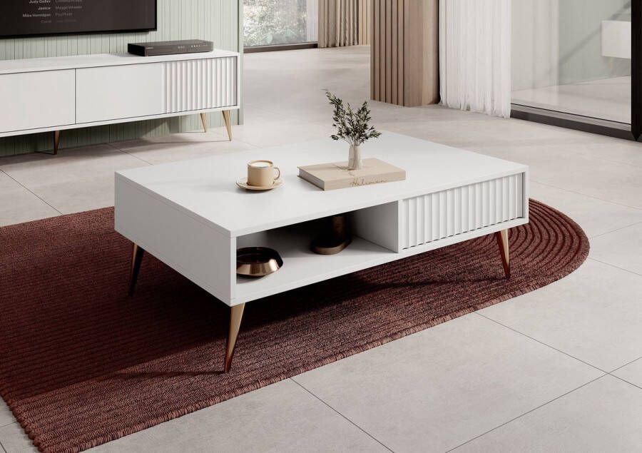 MEUBELLA Salontafel Winq Wit 102 cm