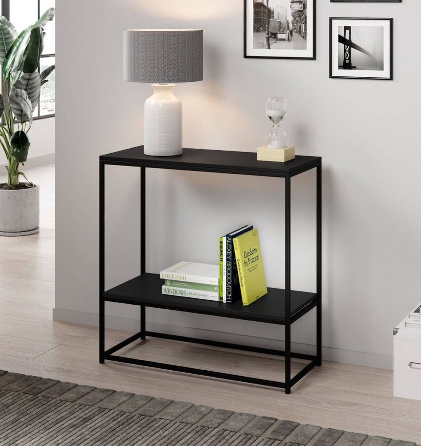 Meubella Sidetable Kronos Mat Zwart 80 cm