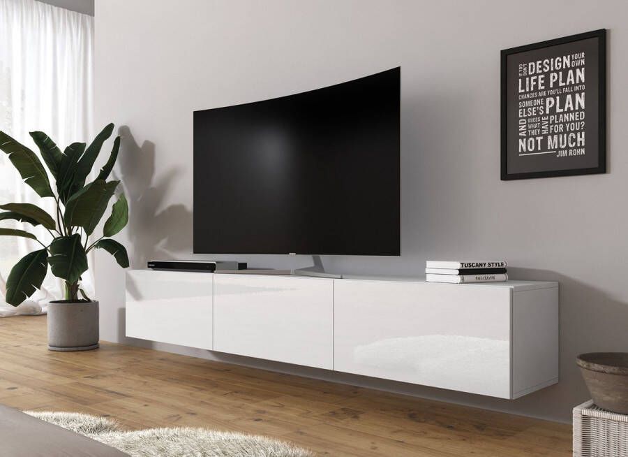 Meubella TV-Meubel Bonzo Wit 180 cm