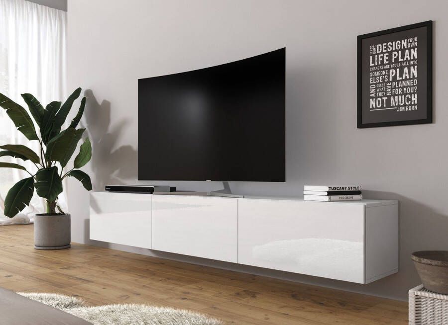 MEUBELLA TV-Meubel Bonzo Wit 180 cm
