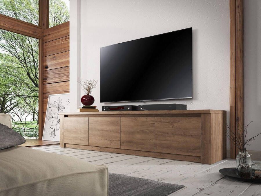 Meubella TV-Meubel Monaco Eiken 4 deuren 170 cm