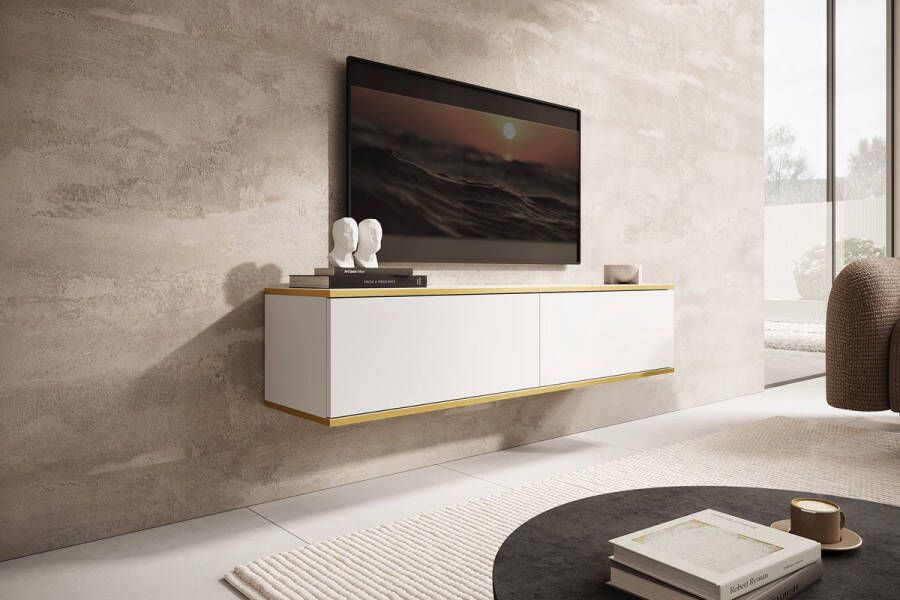 Meubella TV-Meubel Orleans Wit 135 cm