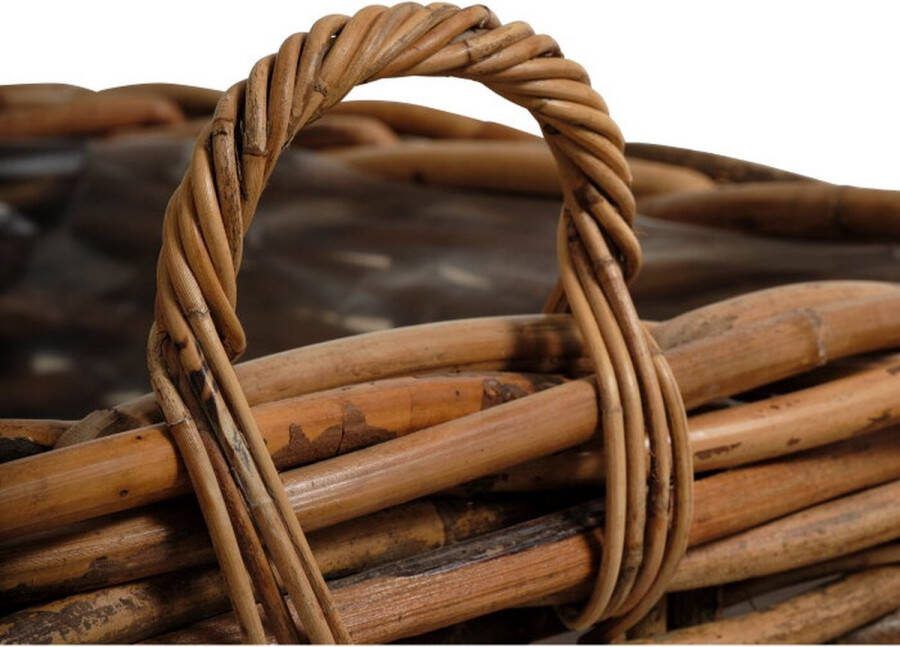 Giga Living Mand Calais Vierkant Klein Set van 2 Naturel Rotan