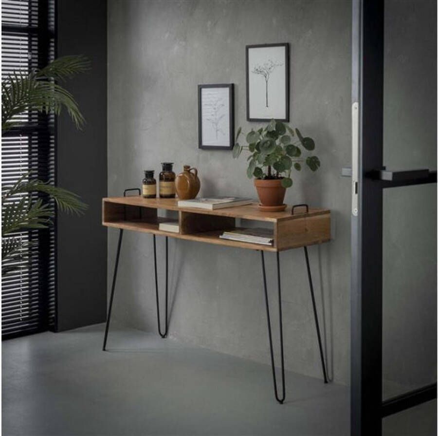 Meubelplaats Kaptafel Quadro acacia naturel