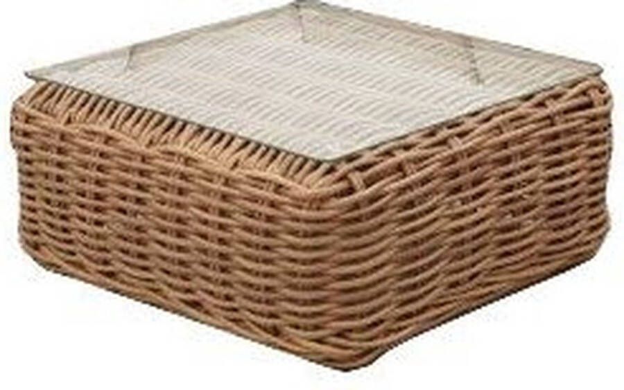 Meubelplaats Meera Lounge Hoektafel 75x75x35 cm Lichtgeel