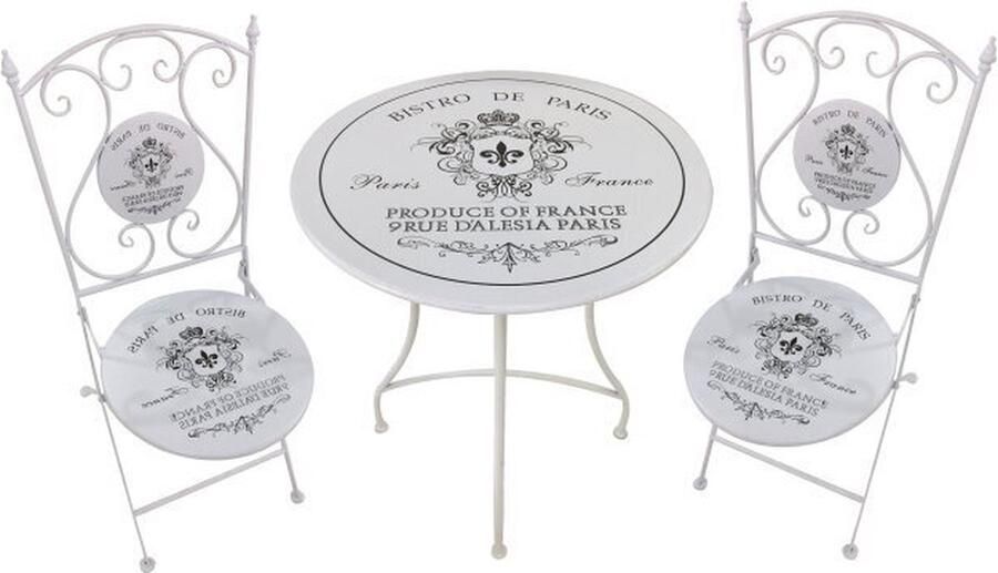 SenS-Line Sensline Paris bistro set white (2 chairs + 1 table)