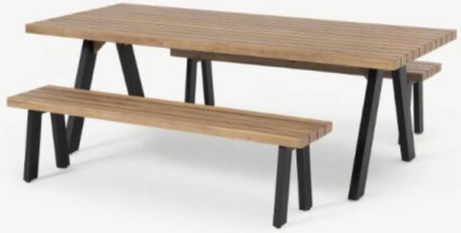 Meubelplaats Tuinset Bosco acacia Aluminium Teak Look