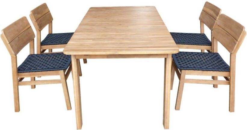 Meubelplaats Tuinset Jala acacia Naturel Antraciet