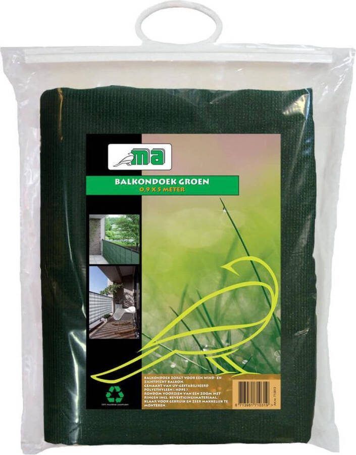 Meuwissen Agro Balkondoek 0 9 x 5 meter Groen