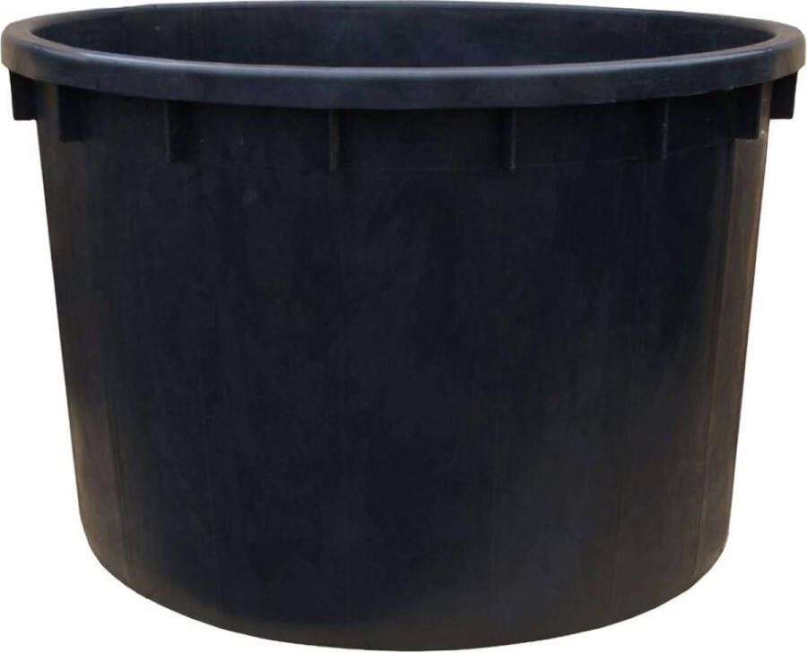 Meuwissen Flexibele stevige multifunctionele kunststof bak emmer kuip 150 liter diameter 89 5 cm zwart Speciekuip Mortelkuip Boomkuip