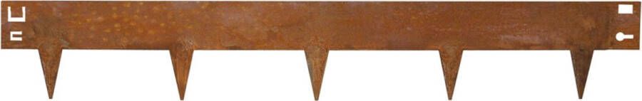 Meuwissen Agro Kantopsluiting MA Edge CorTen staal 6(10) cm hoog x 106 cm lang