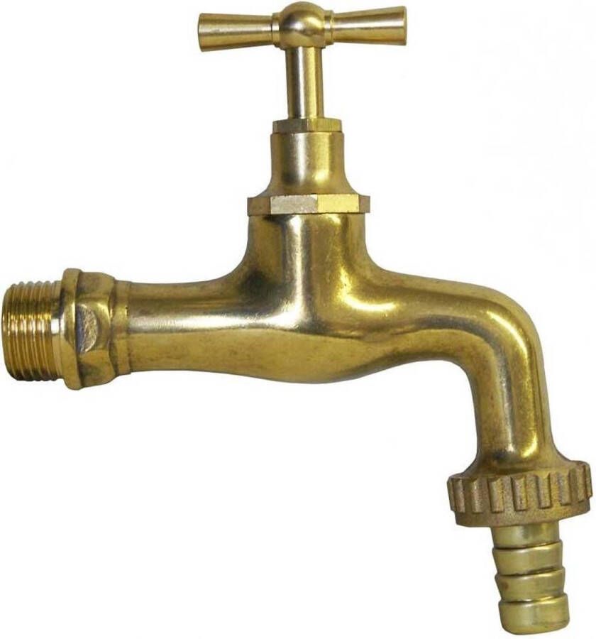 Waterton.nl Tapkraan messing voor regenton 1 2"