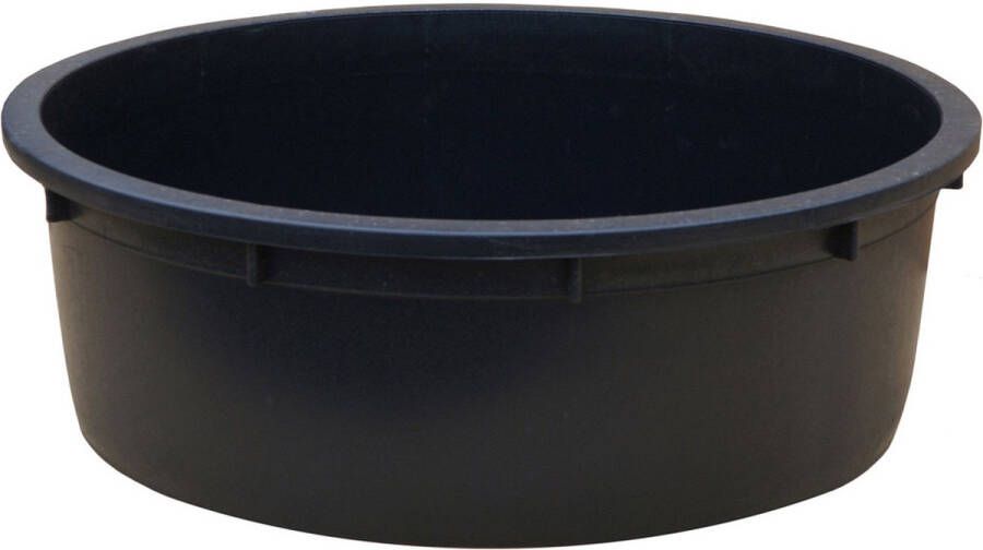 Meuwissen Flexibele stevige multifunctionele kunststof bak emmer kuip 150 liter diameter 89 5 cm zwart Speciekuip Mortelkuip Boomkuip