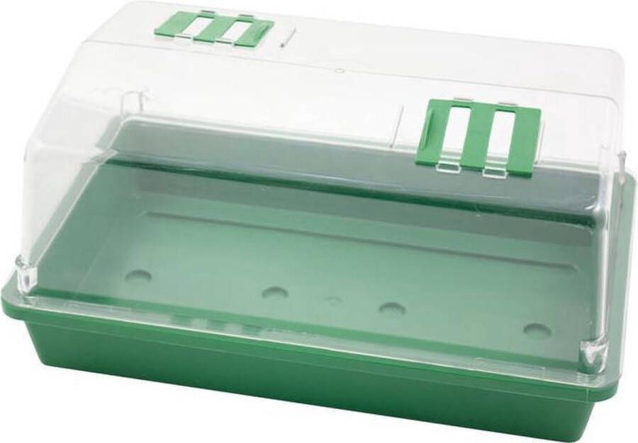 Meuwissen Kweekbak kweekkastje met deksel 18 x 38 x 12 cm Propagator moestuinbak