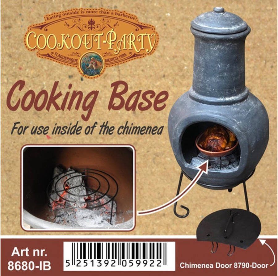 Mexico Trade Sol y Yo Sol-y-Yo Chimenea grillrek voor Jumbo terrashaard 115 cm