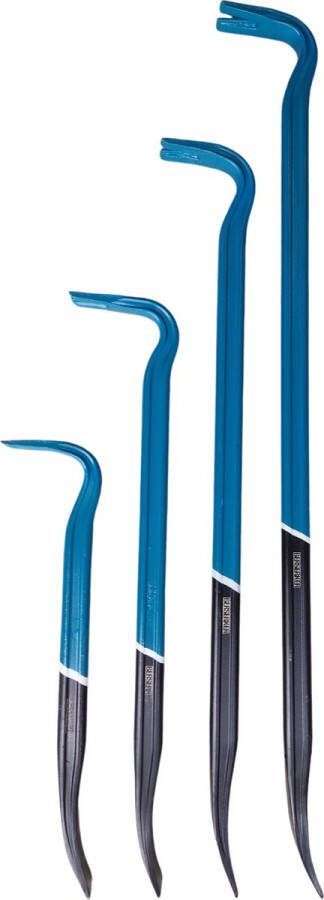 Mexxo koevoet set 4 delig breekijzer staal sloopbeitel breekijzerset 90cm 75cm 60cm 40cm