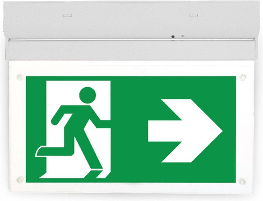 Mexxo Noodverlichting led Vluchtweg verlichting Dubbelzijdig zichtbaar Kantelbaar incl. pictogrammen