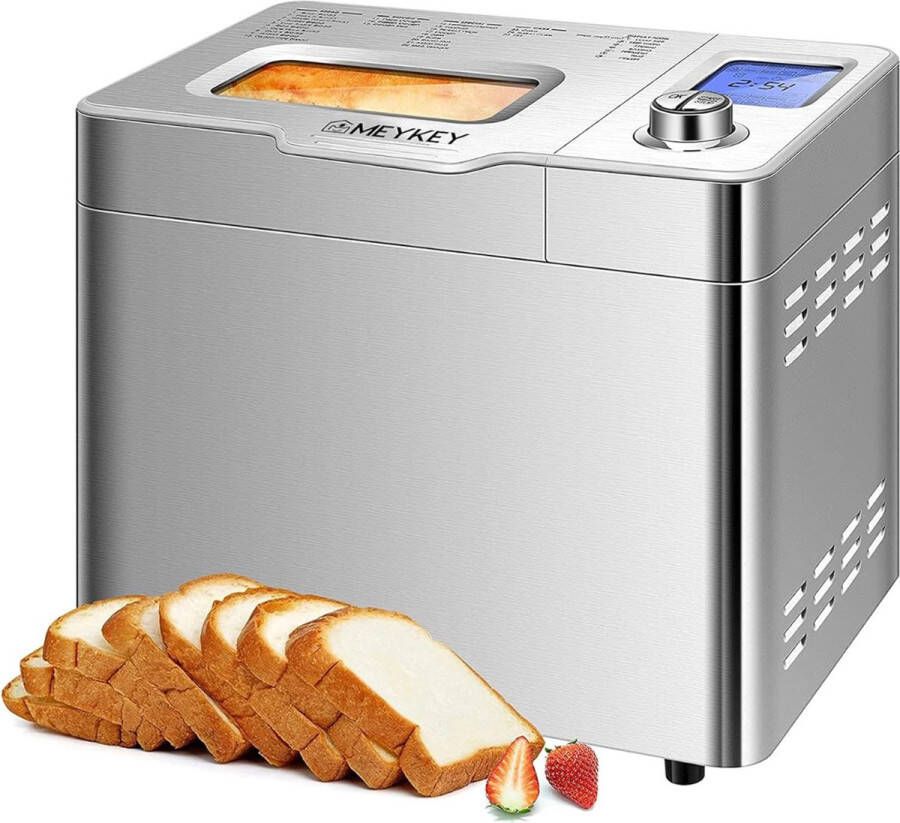 Meykey Broodbakmachine Broodbakmachines Broodmachine Broodmaker Brood Bakken Timer En Warmhoudfunctie