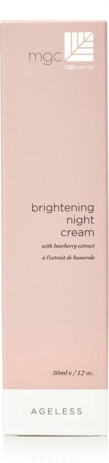 MGC CBD derma Ageless Nachtcrème voor een stralende en egale teint 50 ml Brightening night cream