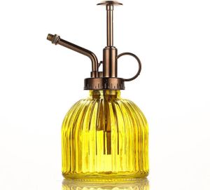 MHT Plantenspuit Glas Geel Vintage 230 ml Spray 6 Kleuren Water Verstuiver