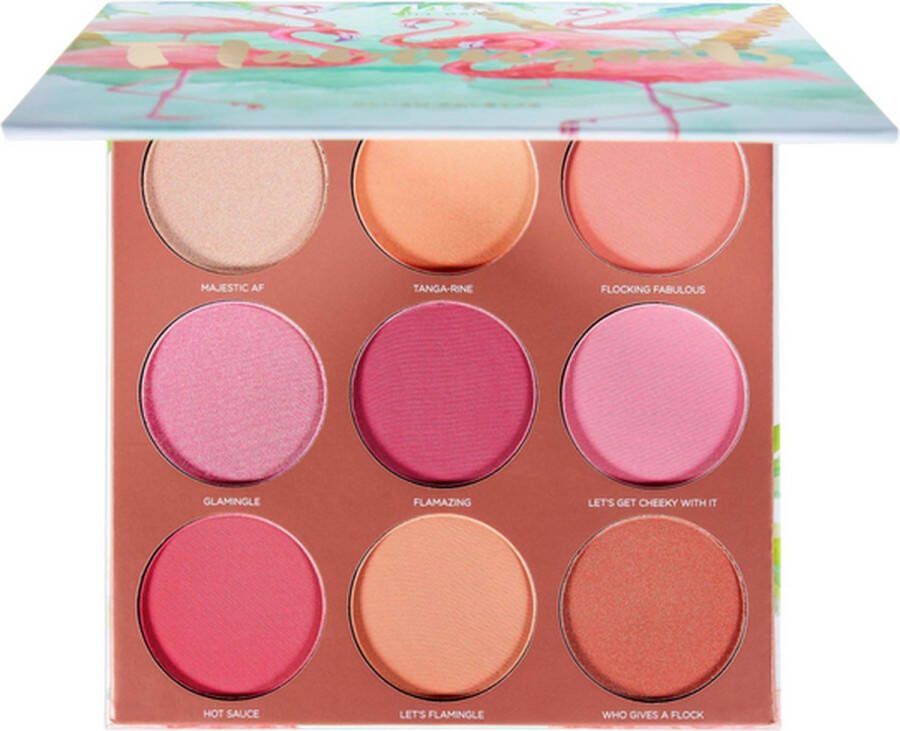 Mia del Mar Flamingoals Blush Palette VEGAN 9 kleuren Blush 27 g