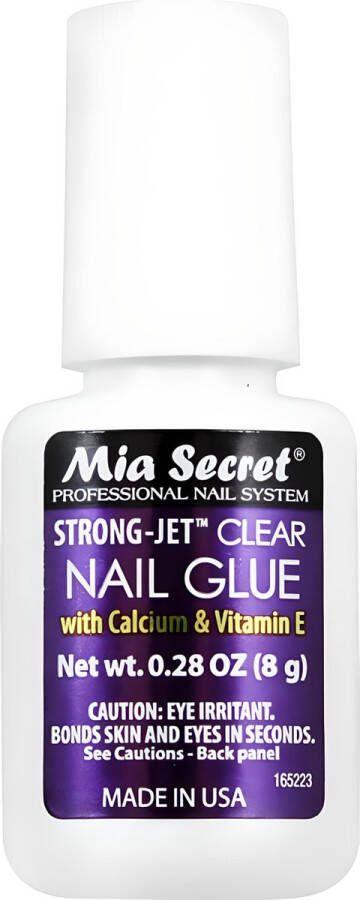 Mia Secret Professionele Strong Jet Nagellijm Kunstnagels Tips Transparant 8g