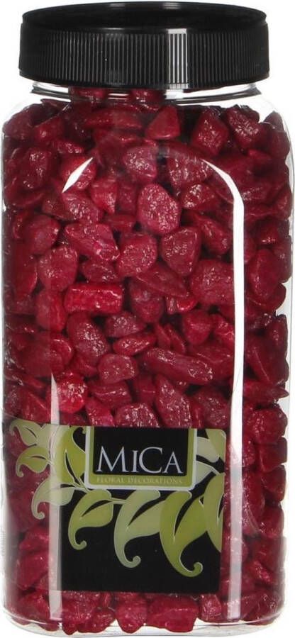 Mica Decorations 3 stuks Marbles fuchsia fles 1 kilogram