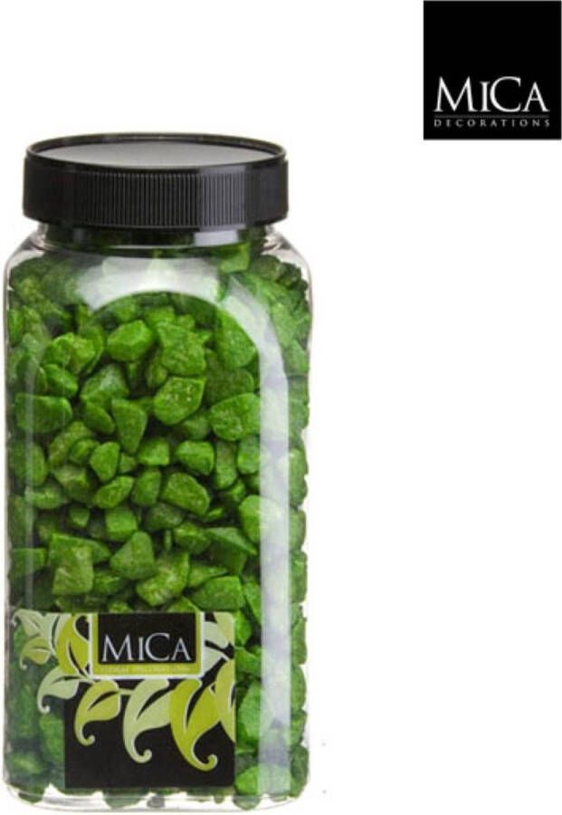 Mica Decorations 3 stuks Marbles groen fles 1 kilogram