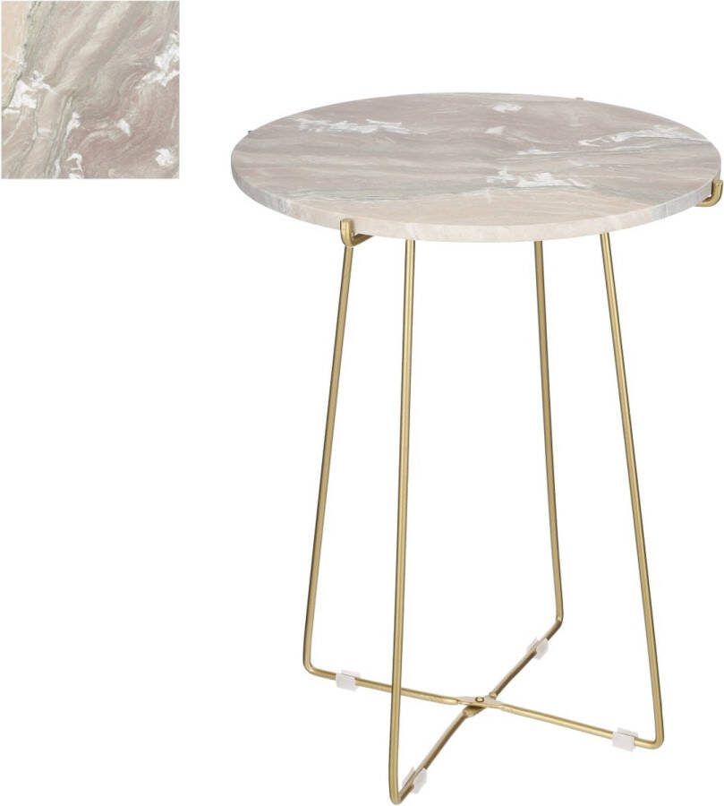 Mica Decorations Alec Bijzettafel H55 x Ø43 cm Marmer Lichtroze